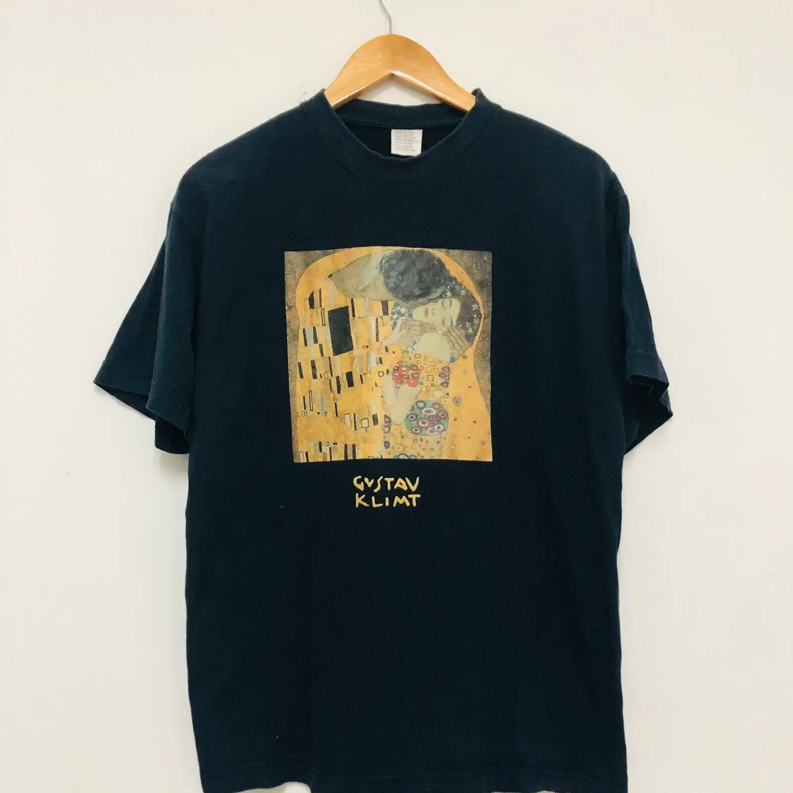 Gustav Klimt Artworks Navy Blue Rare T-Shirt