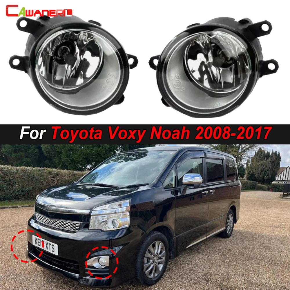 

1 пара переднего бампера автомобиля, противотуманные фары в сборе H11 12 В для Toyota Voxy Noah DBA-ZRR75W DBA-ZRR70W DBA-ZRR75G 2008-2017