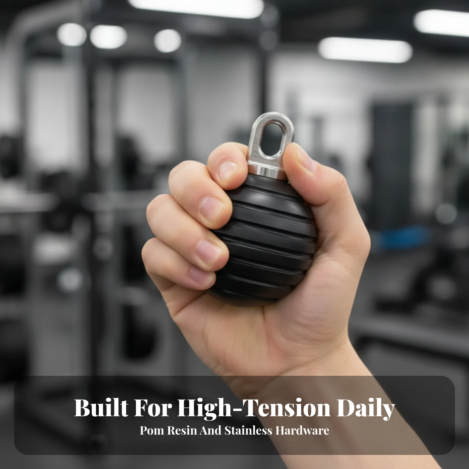 Grip Training Ball Wear-Resistant Grip Ball with Attachment Loop Fitness Equipment Long-Lasting Strong for Climbers, Home Gym