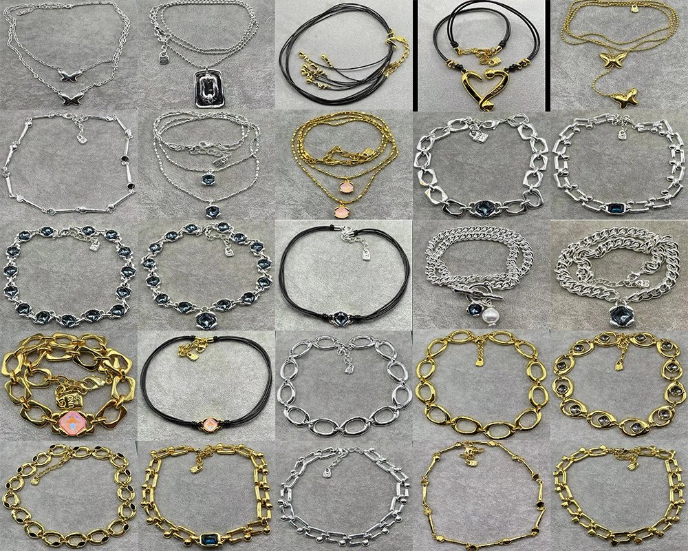 Collar de cadena de plata 2023 para mujer, colgante pequeño, chapado, artesanal, venta al por mayor gratis, novedad de 925