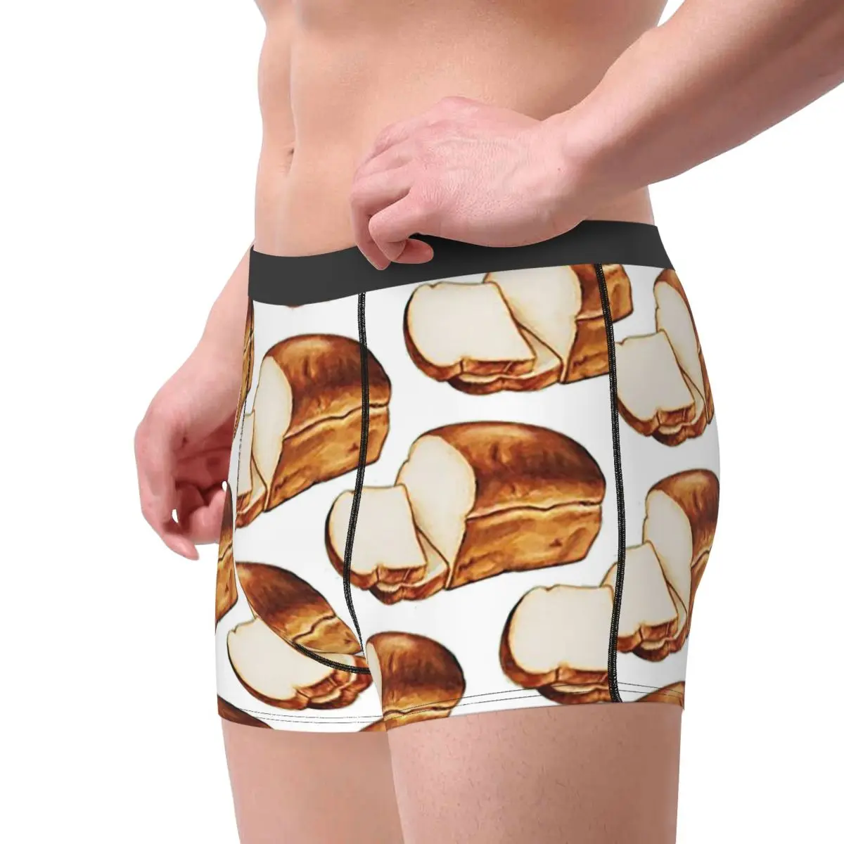 الملاكم السروال السراويل الخبز نمط سراويل الذكور ملابس داخلية جيدة التهوية ل أوم رجل صديقها هدية