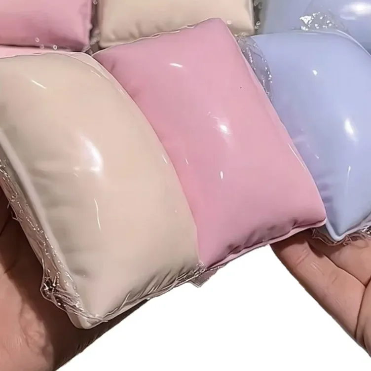 Pillow Squishy Stress Ball Fidget Toy Crunchy Squeeze Toy Round Blocks Filled ASMR Anti Stress Release Hand Relax Gift Toy image 5