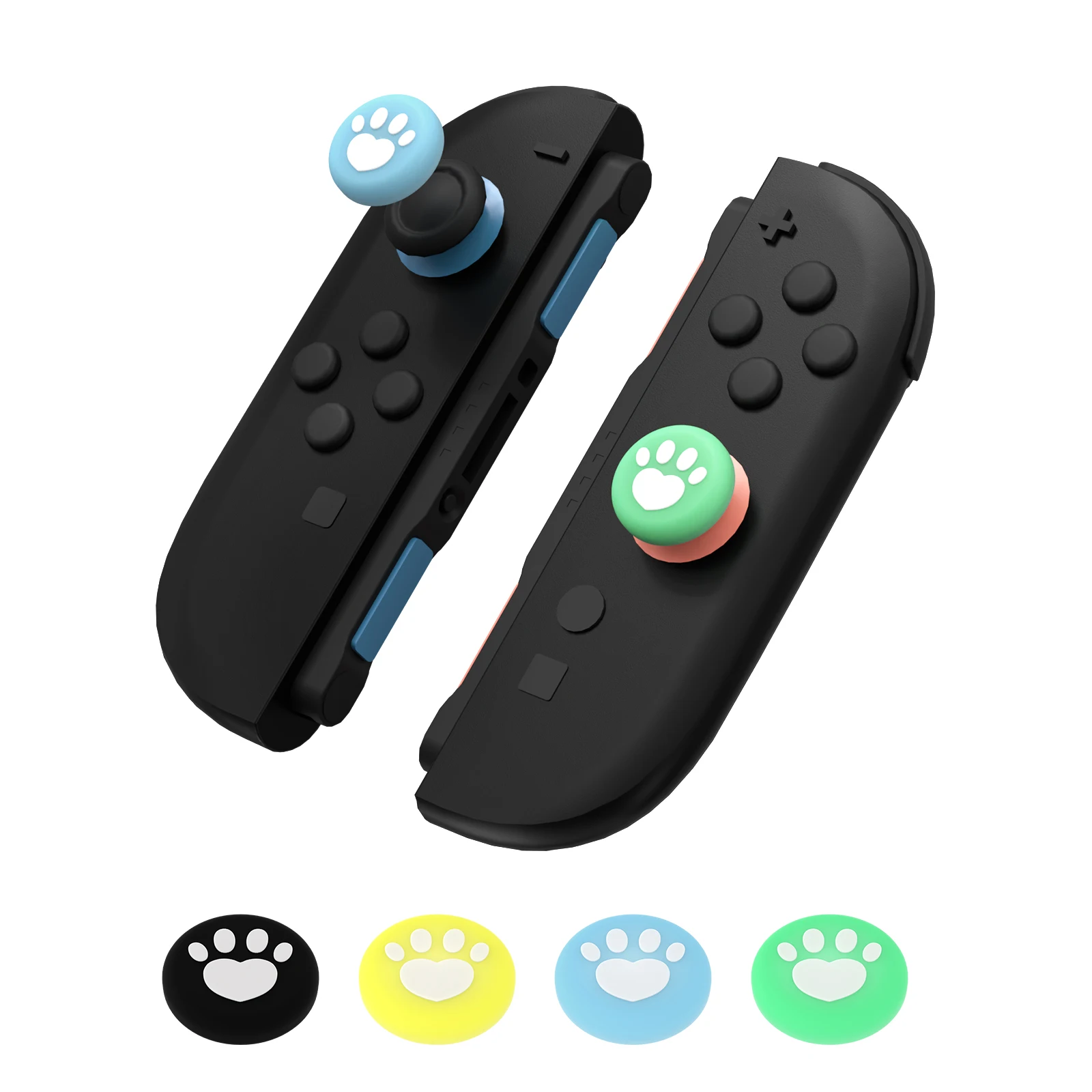 2 peças capa protetora para joycon nintendo switch 2 ns2 joystick capa polegar vara controlador aperto tampa pele joycon caso
