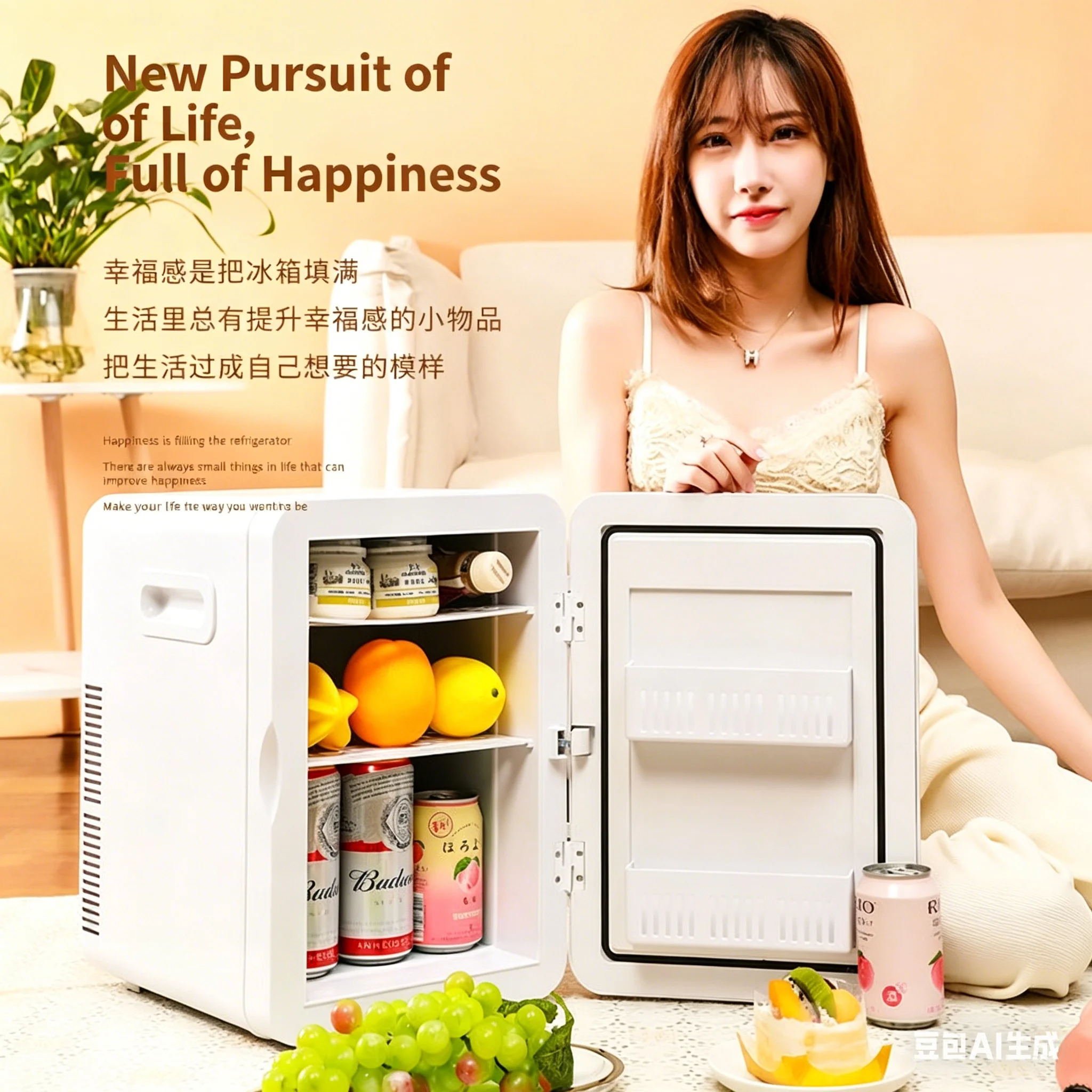 

refrigerator dual-purpose small dormitory dormitory rental room student refrigeration single cosmetics heating and cooling box
