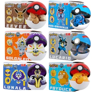 Tokoh Pokemon Pikachu Pokeball Charizard Greninja Mainan Deformasi Asli Asli Tokoh Anime Hadiah Model Monster Saku 8 kotak pokeball penjualan terbaik - №
