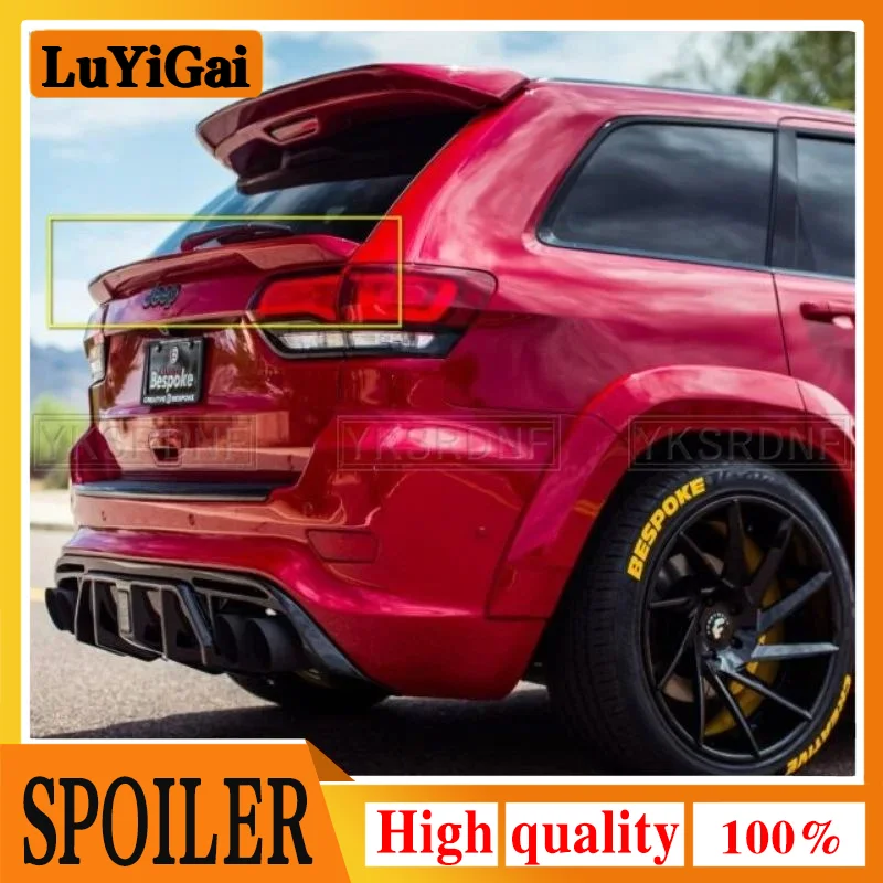 For Grand Cherokee 2013-2020 Spoiler ABS Plastic R Style Rear Trunk Boot Wing Spoiler Rear Roof Spoiler Car Styling (2Pcs)