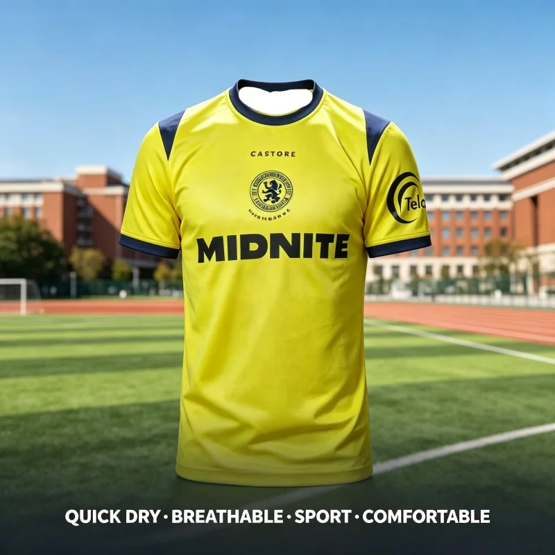 26-27 Neues Middlesbrough Herren-Fußballtrikot, 3 Farben wählbar, modisches Fußball-T-Shirt, schnelltrocknendes Polyester-Sportoberteil, Eltern-Kind-Set – Detail 2