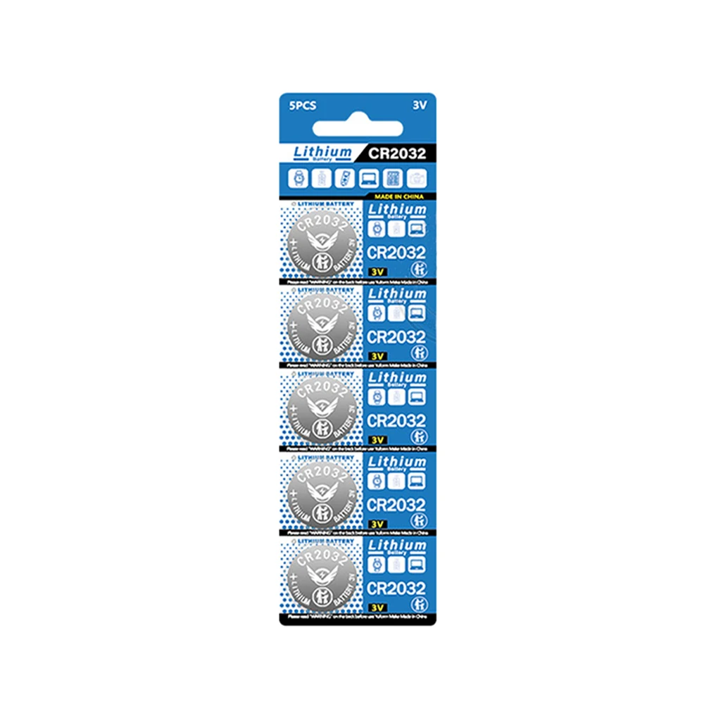 5-100Pcs CR2032 CR 2032 Button Batteries DL2032 BR2032 KCR2032 3V 200mAh Lithium Battery for Watch Toy Remote Control Coin Cells