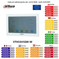 Dahua white VTH5341GW-W / VTH5341G-W PoE(802.3af) Android 10-inch indoor monitor, Video Intercom monitor,wired doorbell monitor