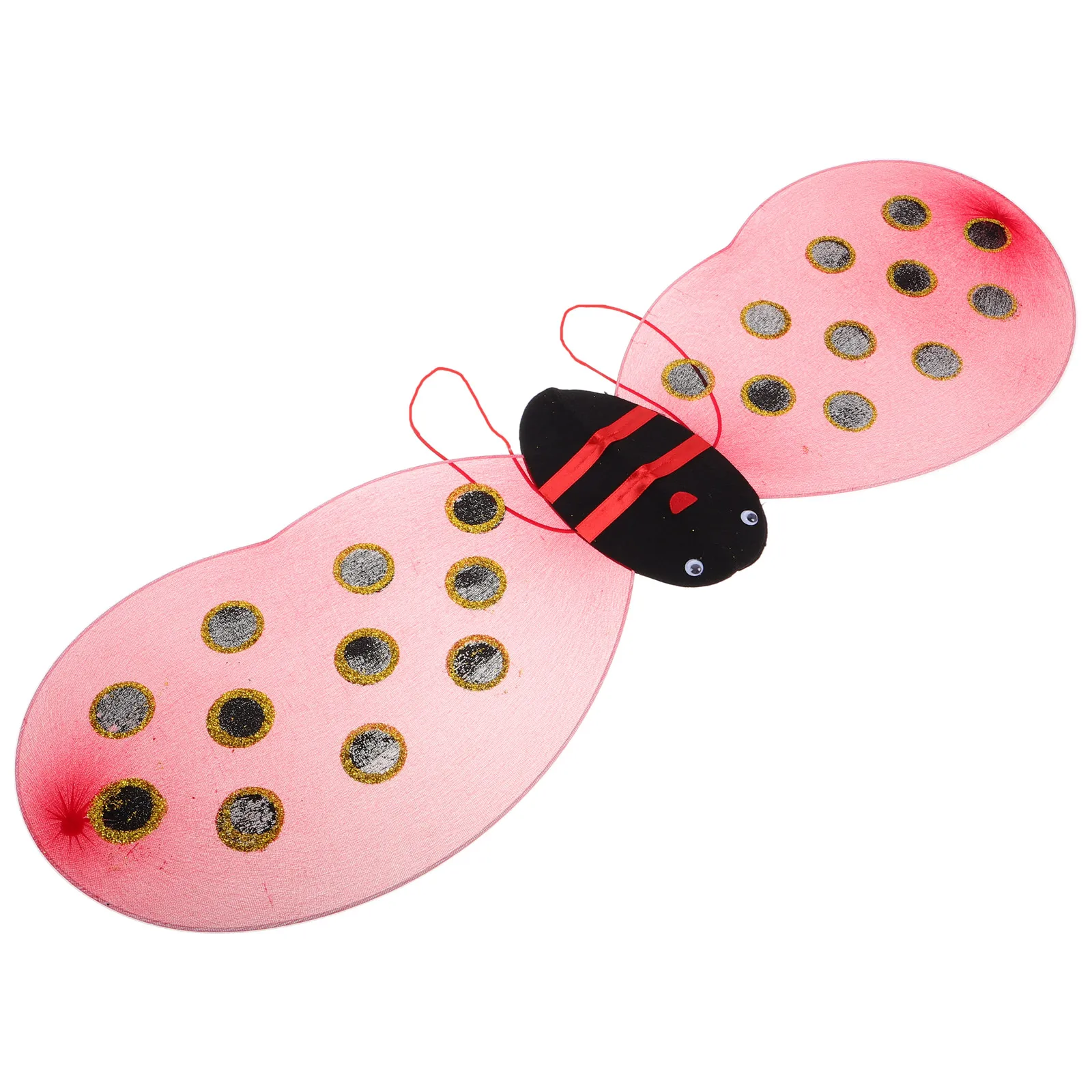 

Ladybug Wings Costume Accessories Wings For Halloween Lightweight Dress up Props Halloween Toddler Girl Stage Show Party