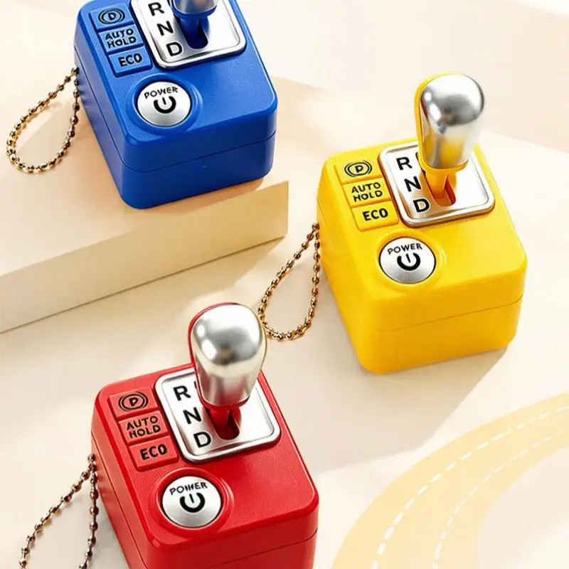 Realistic Reverse Gear Sound Emitting Keychain With Three Rotating Gears Light Effects And Stress Relief Function For Car Enthu