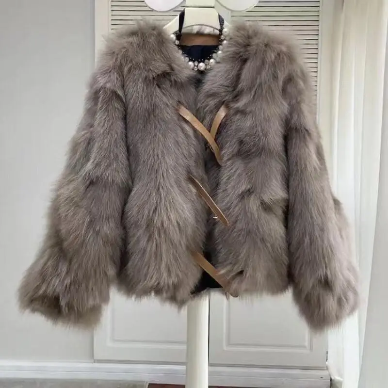 

Women's Winter Coat Fall Winter New Fur Young Korean Style Fur Short Coat For Women Casual Fashion Outerwear Daily Wear