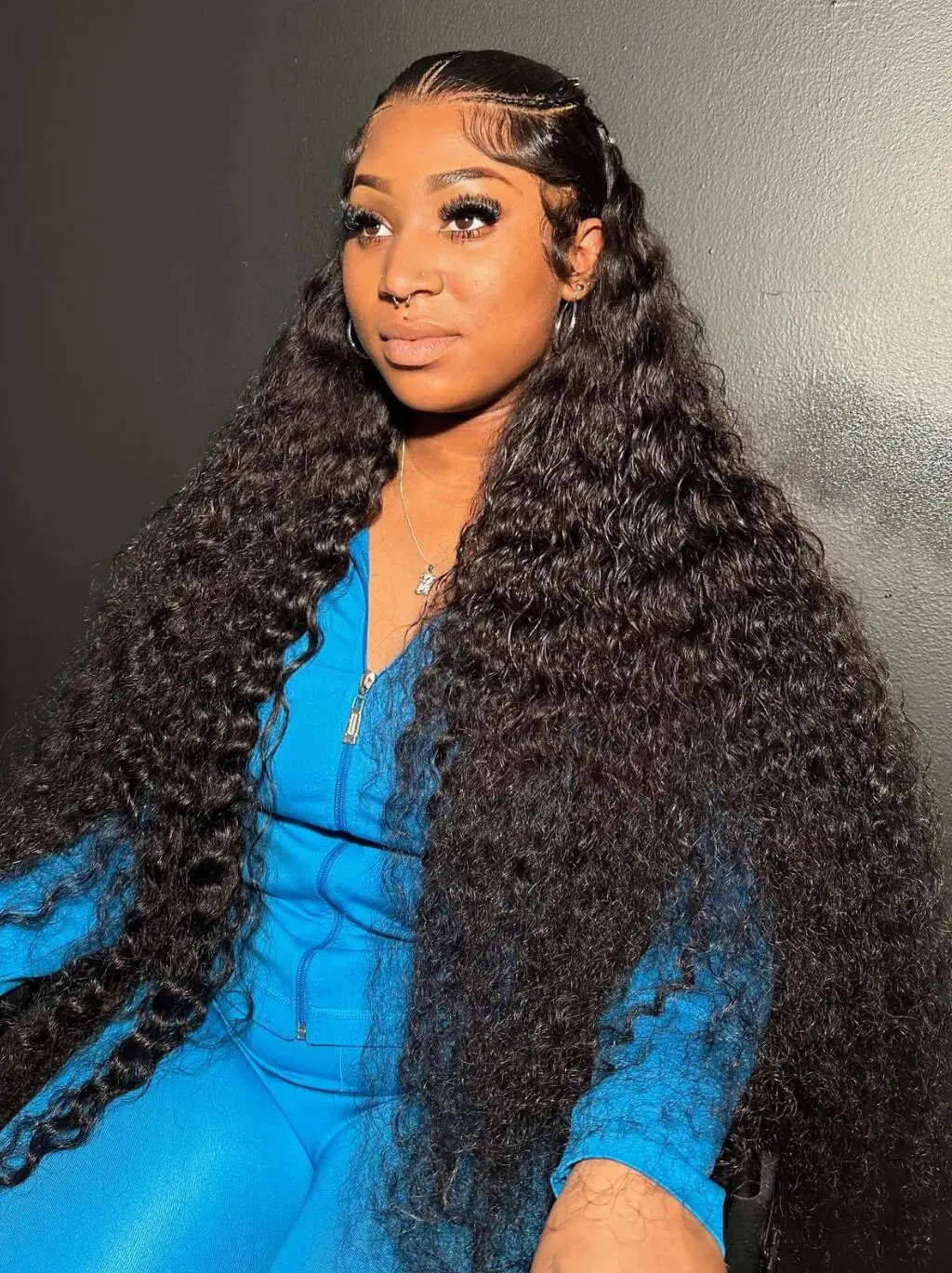 42 بوصة موجة عميقة الدانتيل الجبهة الباروكات شعر الإنسان قبل قطعها 200 الكثافة 13x6 HD الدانتيل أمامي خصلات الشعر المستعار الإنسان شعر مستعار مجعد شعر الإنسان