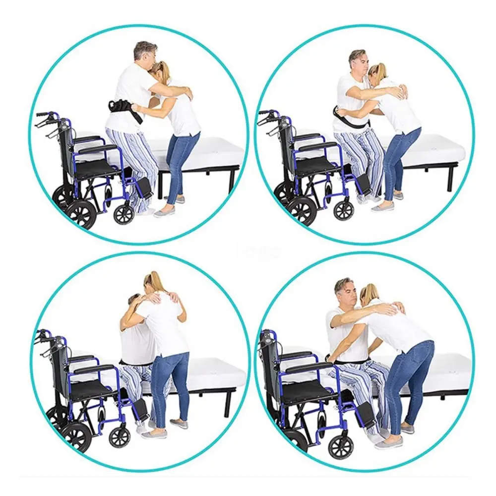 Adjustable Patient Transfer Belt Quick Release Buckle Anti-Slip Walking Aid Assistive Device Comfort Fit Soft Design
