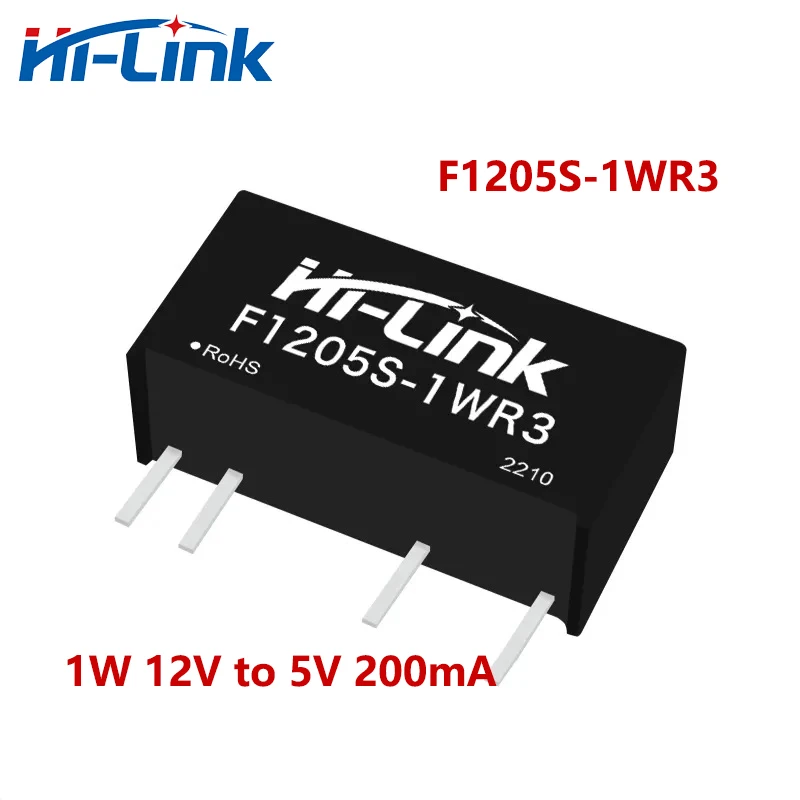 Free Shipping Hot Sale 10pcs/lot F1205S-1WR3 Small Size 1W 12V to 5V 200mA DC DC Converter Isolated Power Supply Module