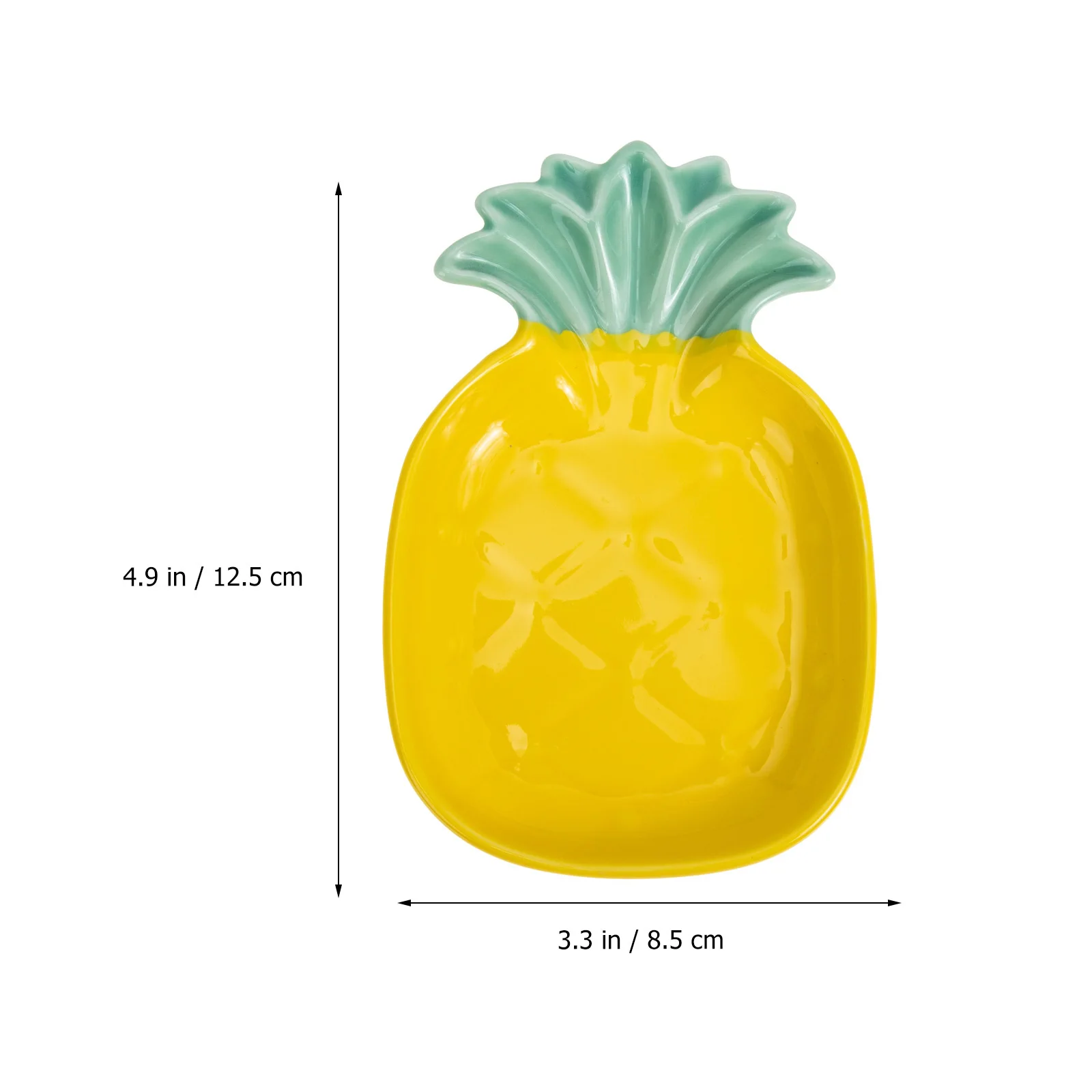

2Pcs Pineapple Designed Sauce Bowl Ceramic Relish Plate Multipurpose Seasoning Dishes for Soy Mustard Sauces Sauce Dish