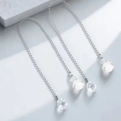 2 قطعة كريستال الكرة مروحة السقف سحب سلسلة تمديد استبدال الحبل تحكم ل ضوء مروحة مصباح ديكور العالمي سحب حبل