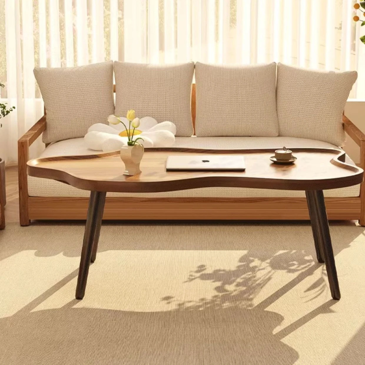 Cloud, Coffee Table, Living Room, High-end, Home, Minimalist, Creative, Balcony, Small Tea Table, Simple, Modern