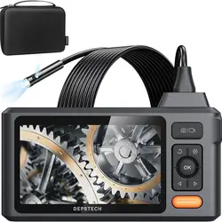 Cámara endoscópica DEPSTECH 1080P lente Dual 8mm/lente Triple 8mm pantalla de 5 pulgadas Borescppe industria endoscópica para coches tubo DS520