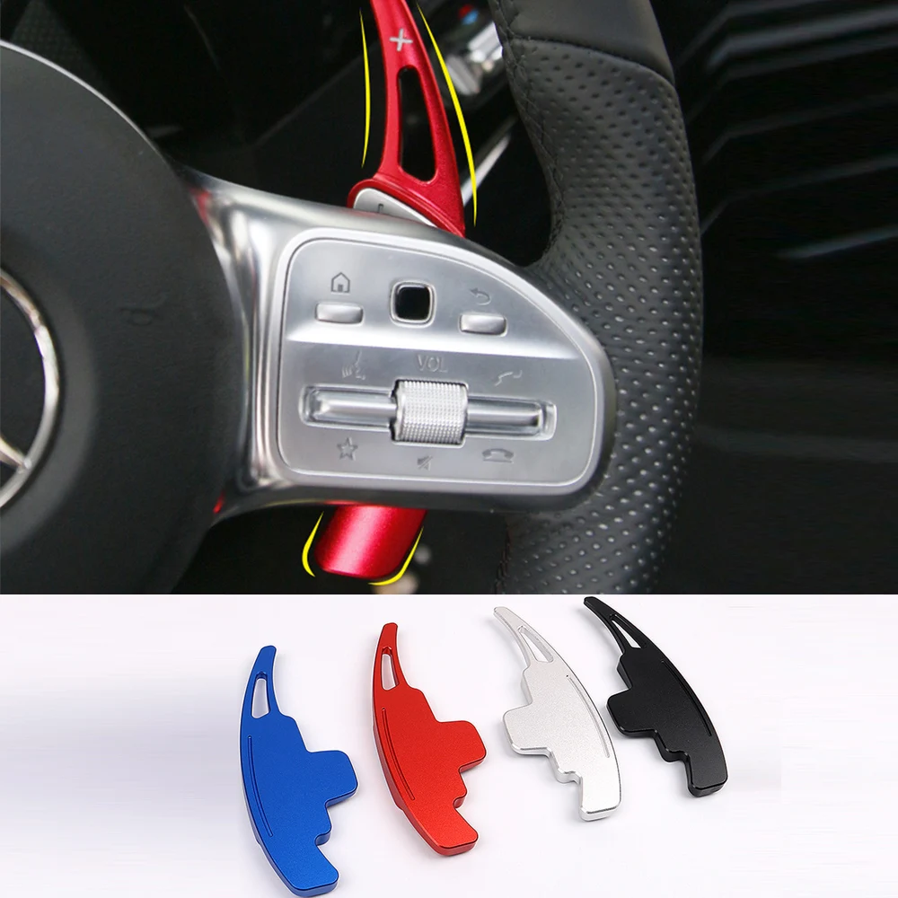 

2Pcs Steering Wheel Shifter DSG Sticker Paddle Shift For Mercedes-Benz A Class W177 Sedan V177 MB A180 A180d A200 A250 2019 2020