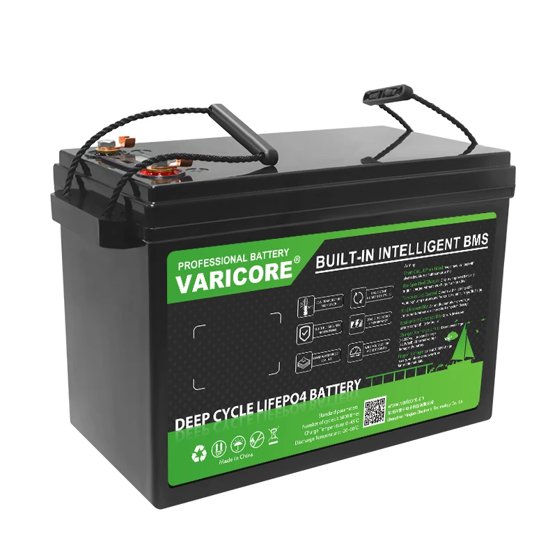 VariCore 12 فولت/12.8 فولت 310Ah 280Ah 200Ah 180Ah 120Ah LiFePO4 بطارية ليثيوم فوسفات الحديد بطاريات السفر مخيم 14.6 فولت عربة جولف