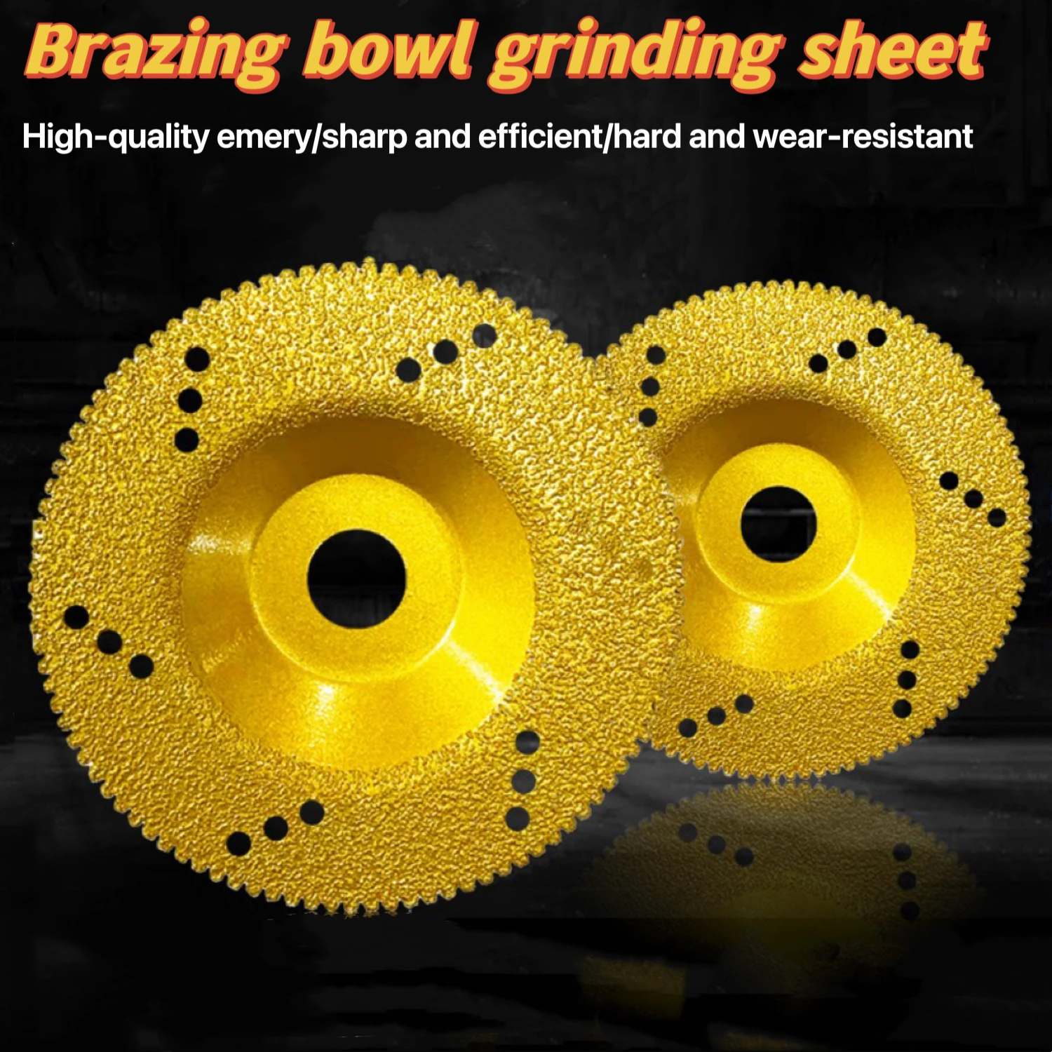 1Pc 4inch 100mm Bowl Brazing Cutting Blade Marble Stone Ceramic Quartz Jade Tile Metal Cast Iron Angle Grinder Diamond Saw Blade