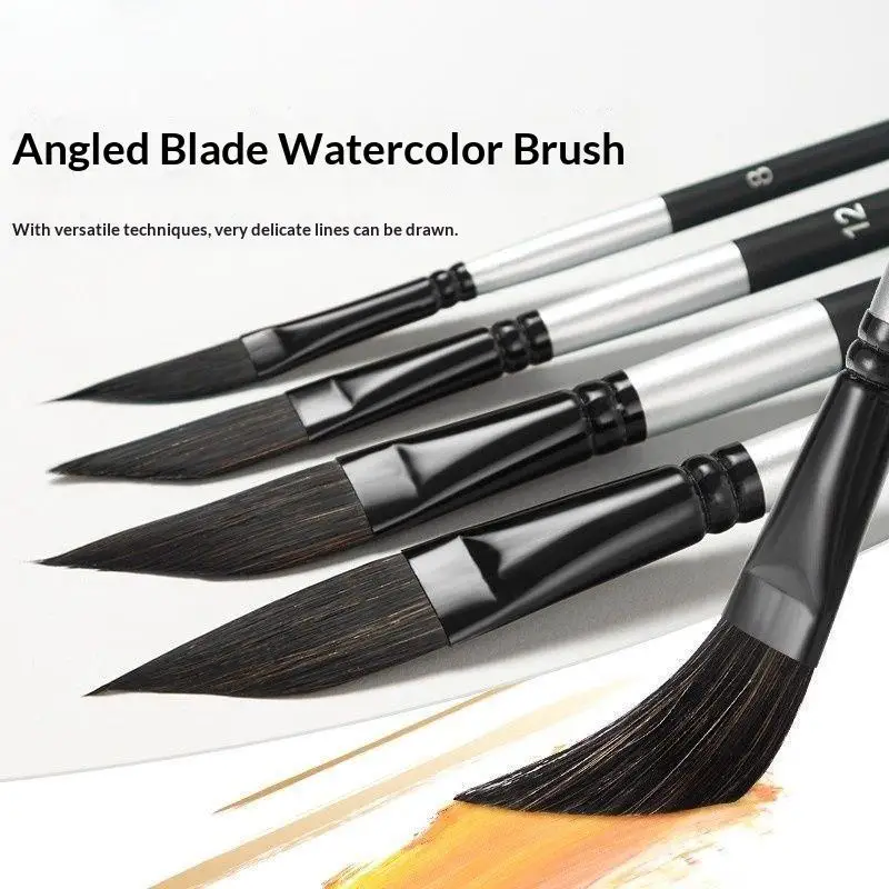 Creative Gouache Paint Brush Set  Shaped Nylon Hair Watercolor Pens for DIY Art Project Classroom Drawing Craft