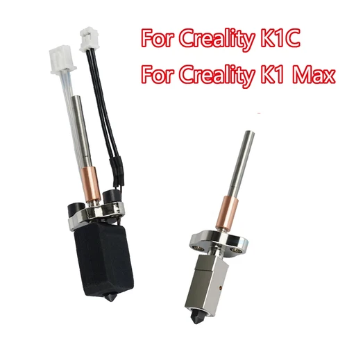 Nueva actualización de Hotend cerámico para Creality K1C/K1 MAX hotend boquilla reemplazable 0,4mm acero endurecido para K1 K1 MAX hotend Kit 3D pr