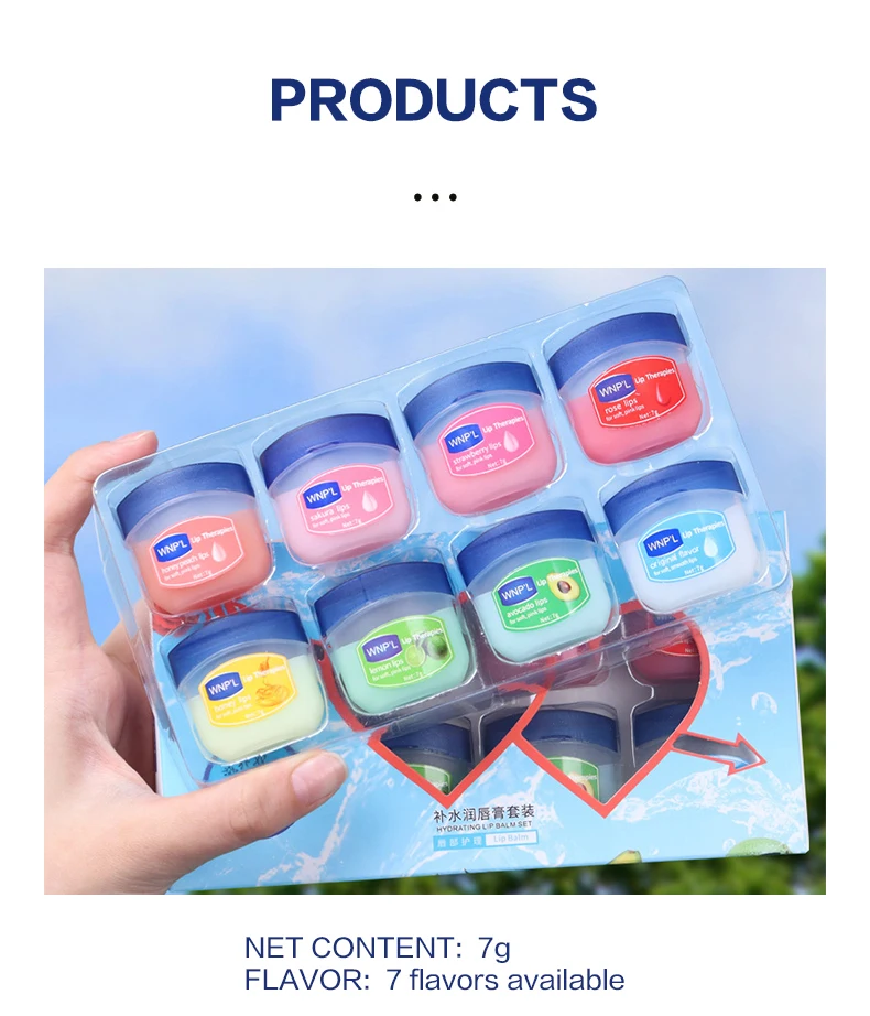 4/6/8 stücke Feuchtigkeitsspendende Lip Balm Set Bleaching Feuchtigkeitsspendende Basis Natürliche Pflanzen Basis Feuchtigkeitsspendende Riss Lippen Pflege Gelee Feuchtigkeitscreme – Detail 11