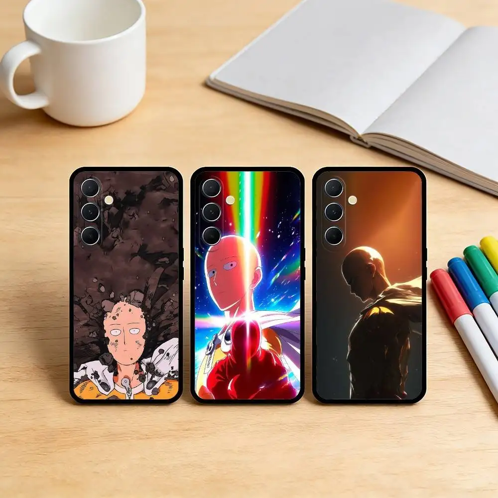 S-Saitama O-One P-Punch Caped Baldy  Phone Case For Samsung S25,S24,S21,S22,S23,S30,Ultra,S20,Plus,Fe,Note,10,9,5G Black Cover