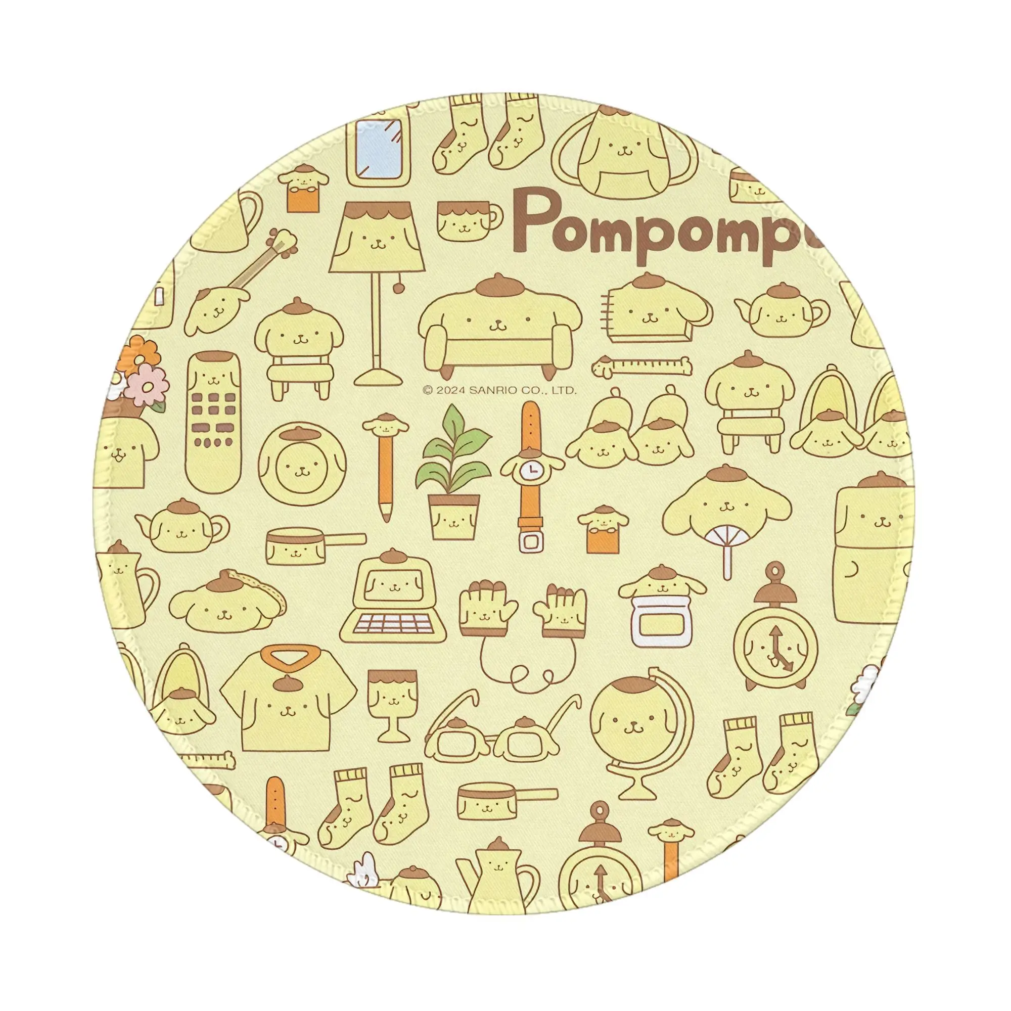 

Pom pom purin круглый мини-коврик для мыши коврик противоскользящий коврик настольный 8 дюймов игровой компьютерный коврик игровой резиновый коврик для мыши