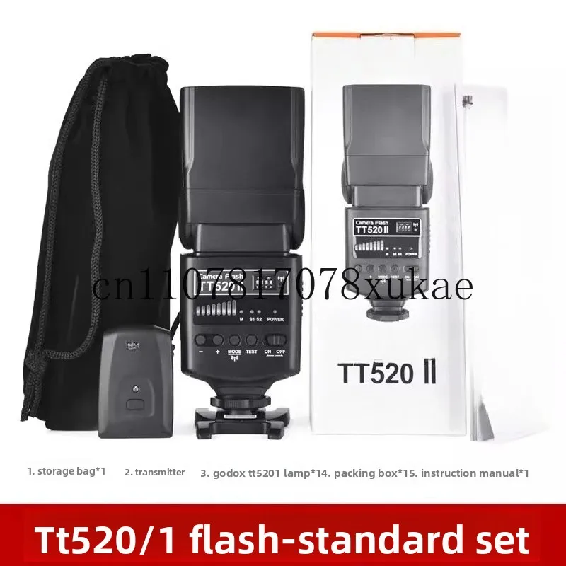 

TT520 II Camera Flash with Build-in 433MHz Wireless Signal + Flash Trigger For Canon Nikon Pentax Olympus DSLR Cameras