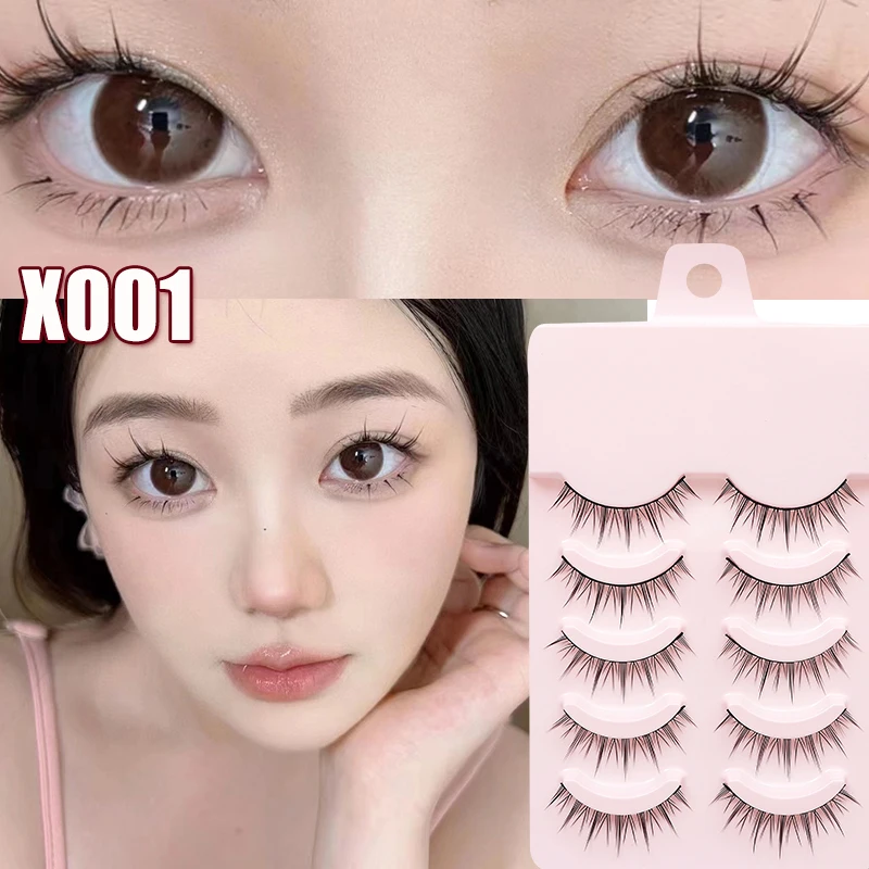 Hot Manga Wimpern Natürlich Cosplay Falsche Wimpern 5 paar Gefälschte Wimpern Koreanische Mode Anime Wimpern Kostenloser Versand Make-Up Natürliche Wimpern – Detail 2
