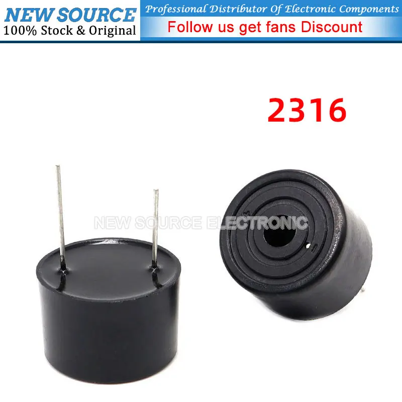 2316 Active Piezoelectric Buzzer 23*16MM 23X16 DC Continuous Sound DC3-24V High Decibel Alarm High Temperature