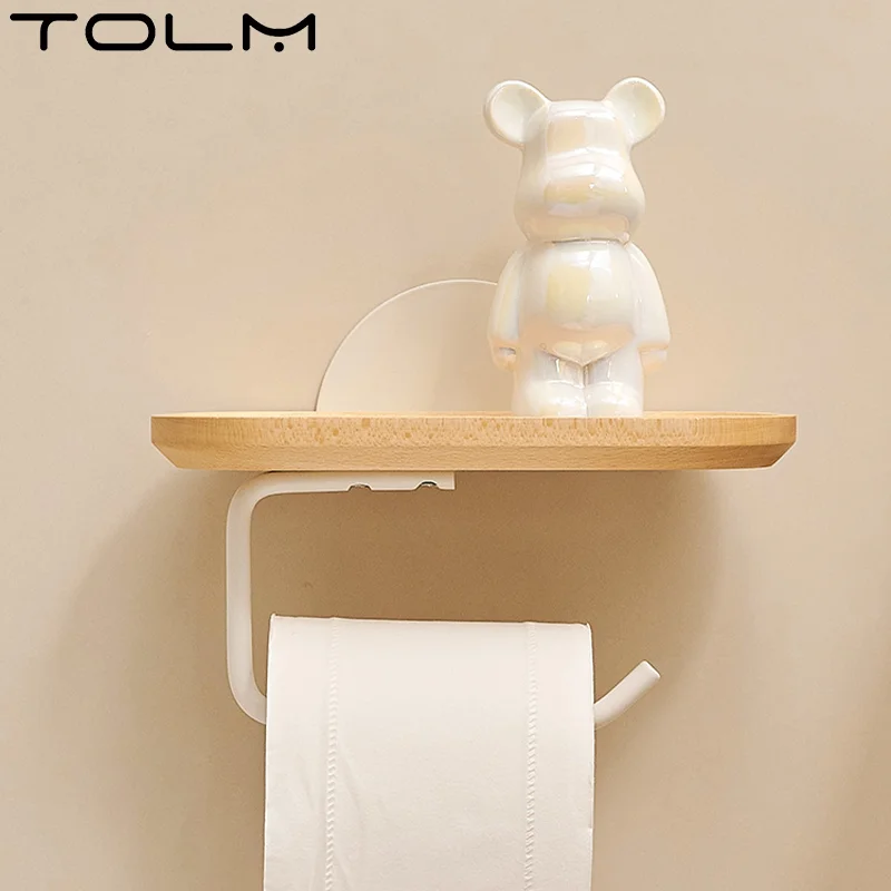 Creative Tissue Rack Wall-mounted Decorative Bathroom Toilet Wall Hanging Paper Roll Holder Tool Bathroom Shelf For Daily Life