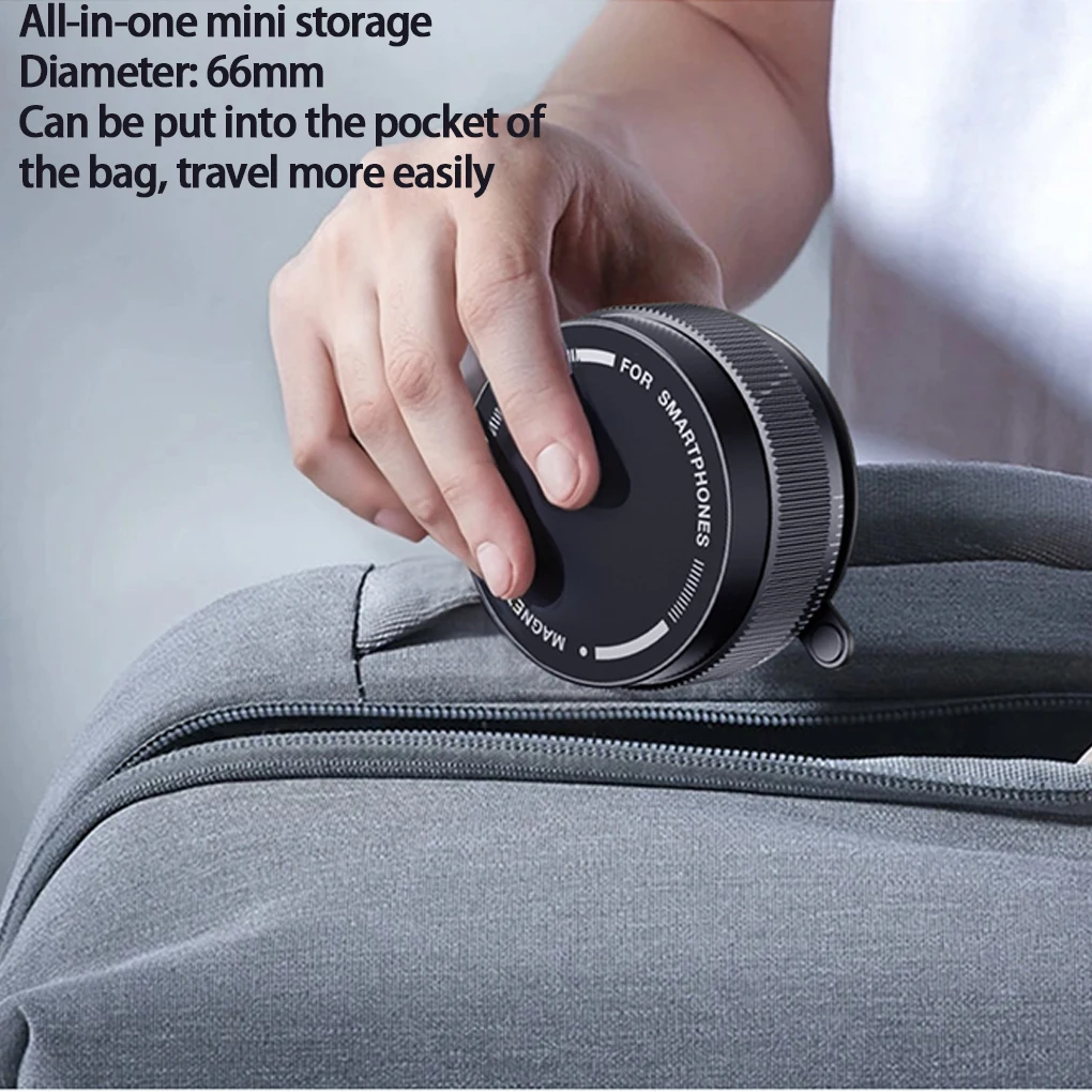 

Portable Universal Phone Holder 360 Degree Adjustable Vacuum Mount Magnetic Holder Foldable Design for Car/Desk/Bathroom/Travel