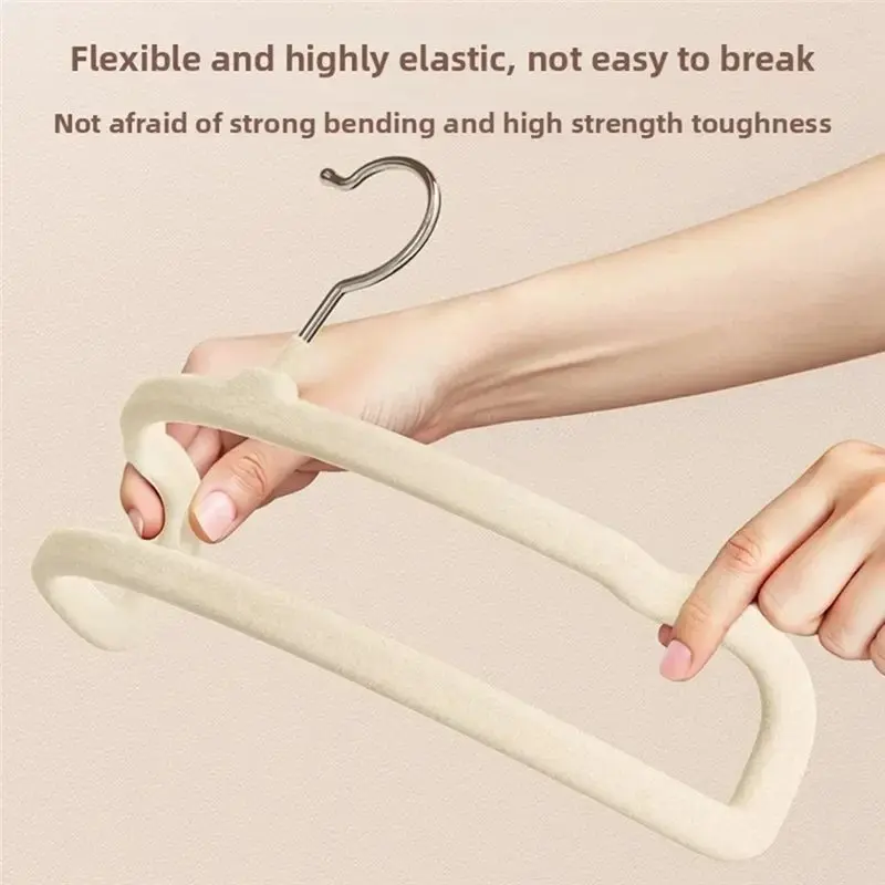 A19F-Beige Kunststoff-Hosenbügel Multifunktionaler Platzsparender Hosen- und Kleiderbügel für Effizientes Trocknen von Kleidung – Detail 5