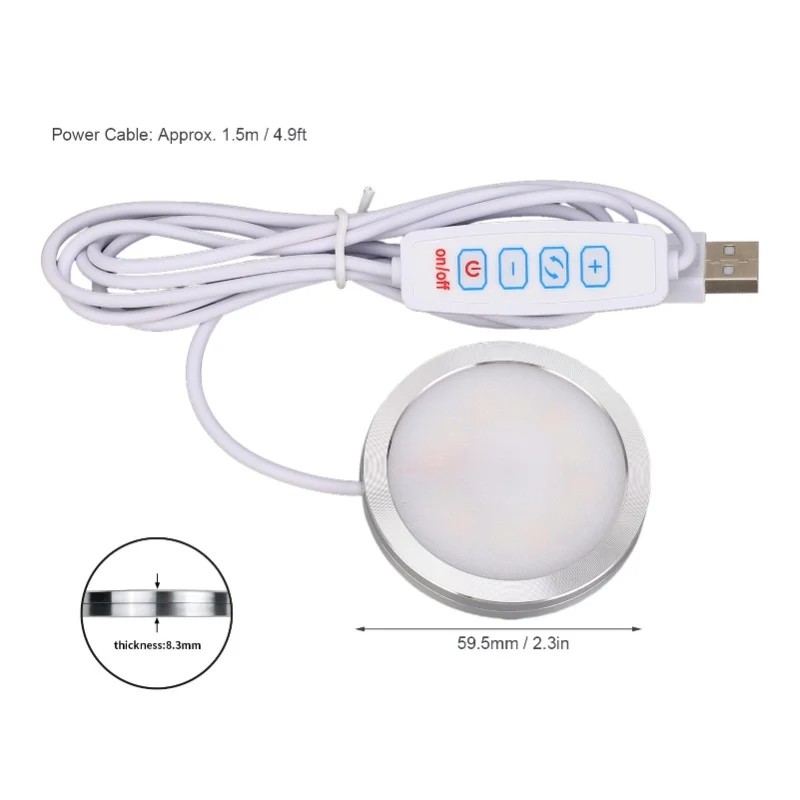 

Комплект из 2 светодиодных ламп для 3D-принтеров Bambu Lab A1, A1mini, P1S, P1P, набор для творчества и DIY-освещения, 3 цвета, 5В USB