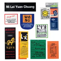 Digital fashion letter patch stickers bag decoration tide brand clothes stickers clothes hole patch