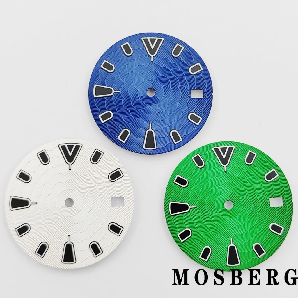 28.5 مللي متر ساعة الطلب ل NH34 NH35 NH35A مع نافذة التاريخ ساعة وجوه تناسب 3.0 الساعة 3.8 الساعة 4.2 الساعة الحركة التلقائية