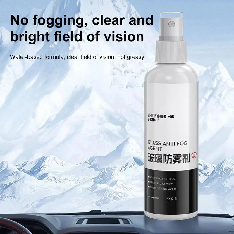 For  RV Anti Fog Spray For Windshield Invisible Defogger Spray For Car Windshield 120ml Hydrophobic Coating For Windshield