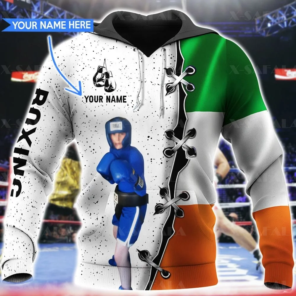 

Boxing Lover Sports Pugilism Customed 3D Full Print Hoodie Man Women Outwear Zipper Pullover Sweatshirt Unisex-5