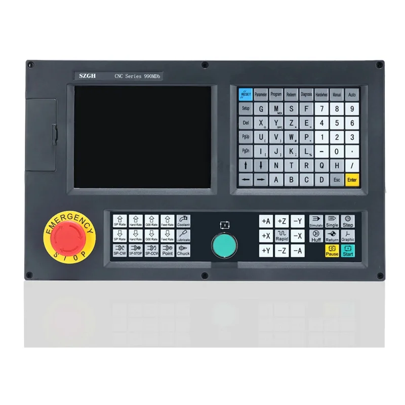 

Economical 4 Axis 8.4" Display CNC Controller, CNC990MDb-4 for Mach 3 Mills with ATC PLC Capability