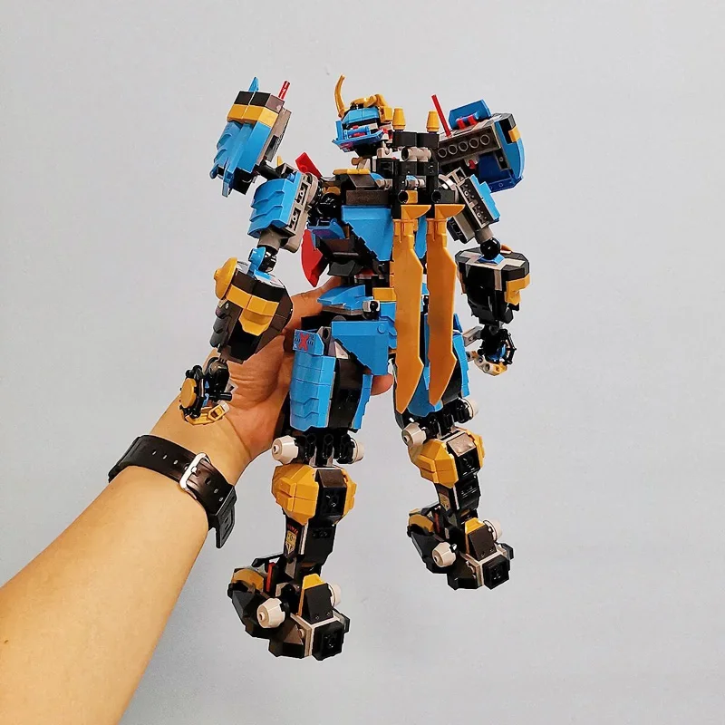 1060pcs การวิเคราะห์ Nya's SAMURAI X Mechanical Warrior หุ่นยนต์ Mech Building Blocks สงครามอาวุธของเล่นสําหรับเด็กผู้ใหญ่ของขวัญ