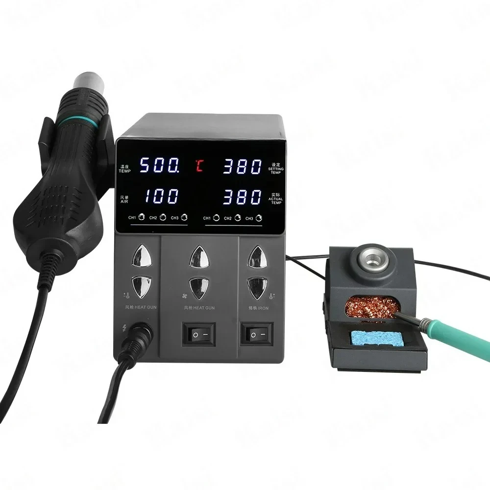 for SUGON212 Fast Worker Air Gun Soldering Iron and A Pair of Mobile Phone Repair Hot Air Gun Constant Temperature Welding Table