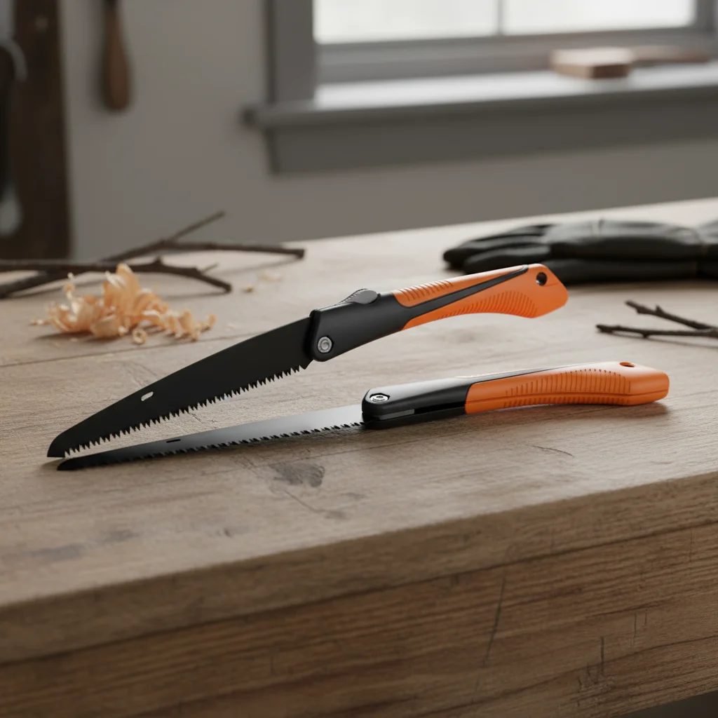 منشار يدوي شديد التحمل للتخييم الخشبي، منشار تشذيب الخشب DIY مع أدوات تشذيب الأسنان الصلبة