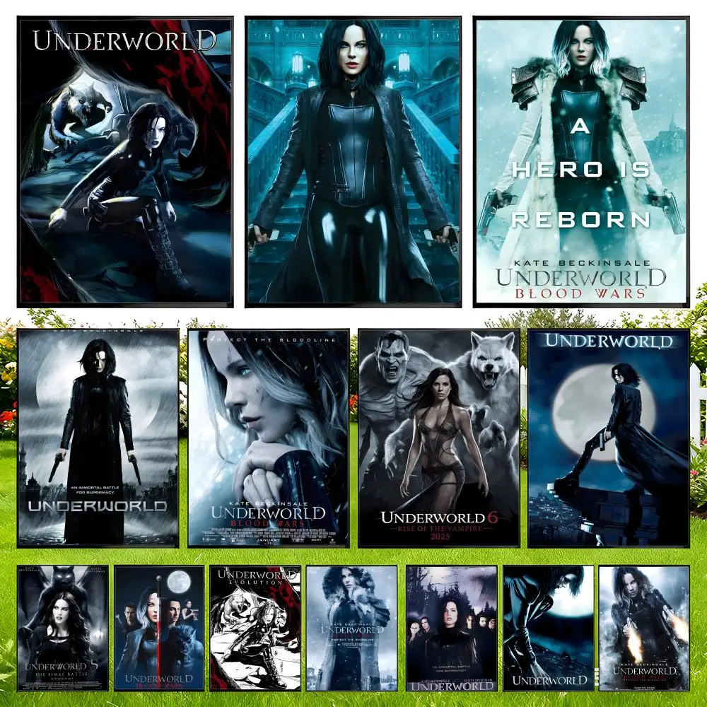 Action Pop-Movies U-Underworld Poster Easy To Install Self Adhesive HD Wall Decor Waterproof Tear Resistant Home  Perfect Gift