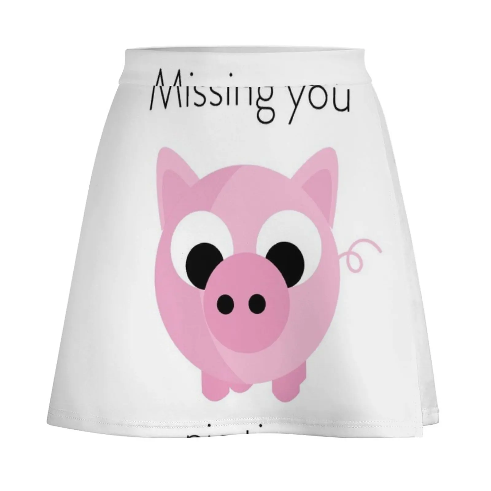 Missing you pig time Mini Skirt Women's summer skirts womens clothing