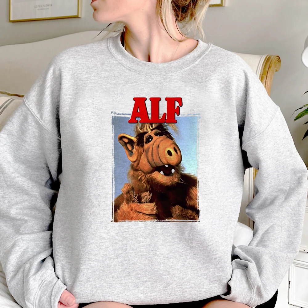 

Женские толстовки с капюшоном Alf, зимняя рубашка с капюшоном в стиле аниме 90-х y2k, женская зимняя одежда