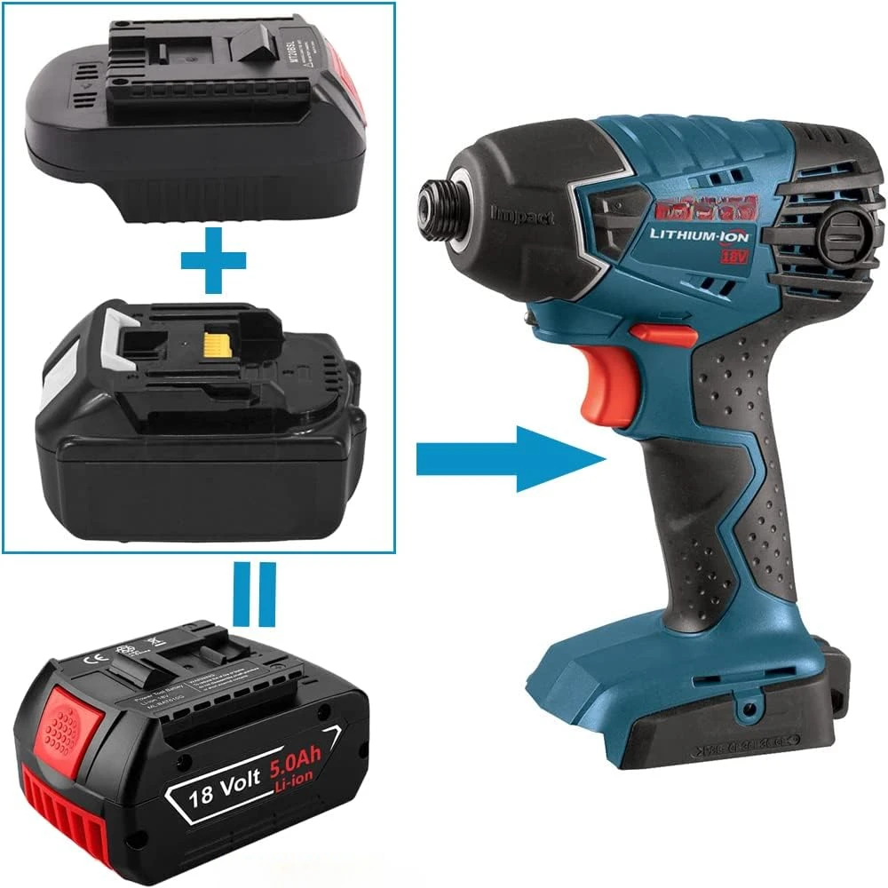 Imagem -06 - Conversor do Adaptador da Bateria para Makita Conversor da Bateria do Li-íon Ferramenta Elétrica 20v Máximo Bateria de Lítio 18v Mt20bsl